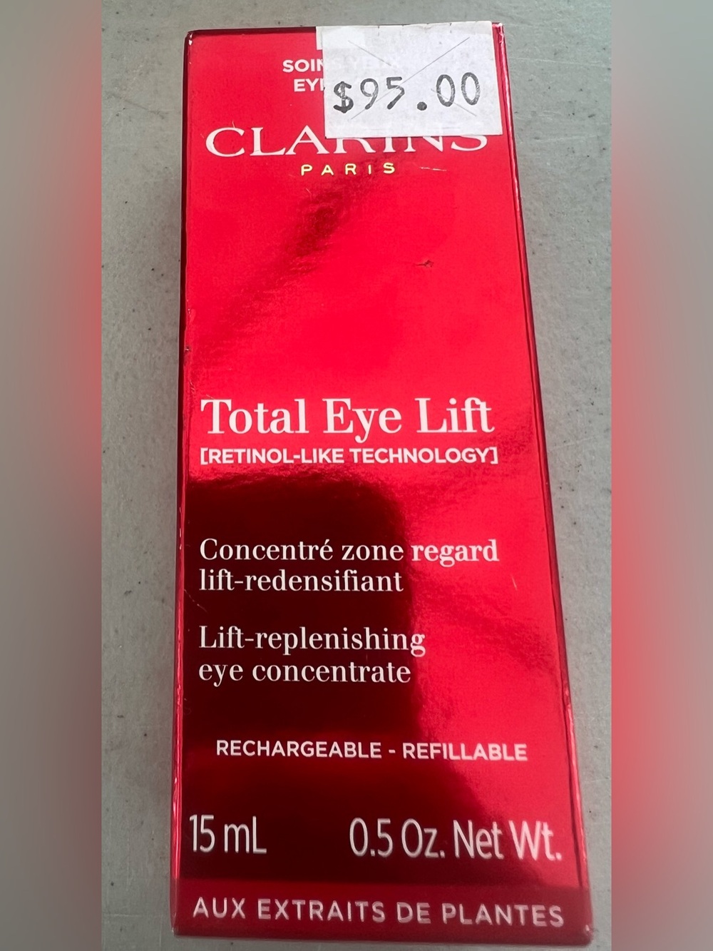 Clarins Total Eye Lift - rechargeable 15ml new with box!